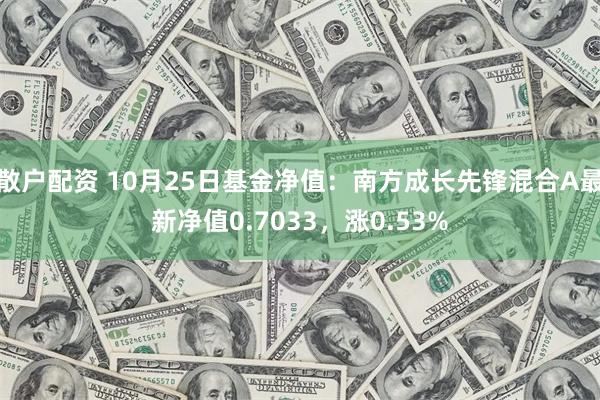 散户配资 10月25日基金净值：南方成长先锋混合A最新净值0.7033，涨0.53%